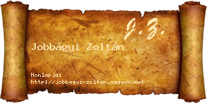 Jobbágyi Zoltán névjegykártya