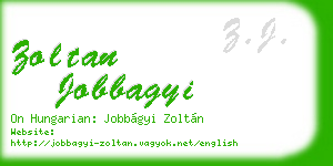 zoltan jobbagyi business card