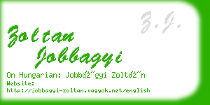 zoltan jobbagyi business card